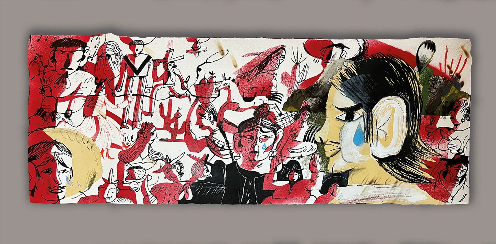 «arrepertines 72x55, mixed media