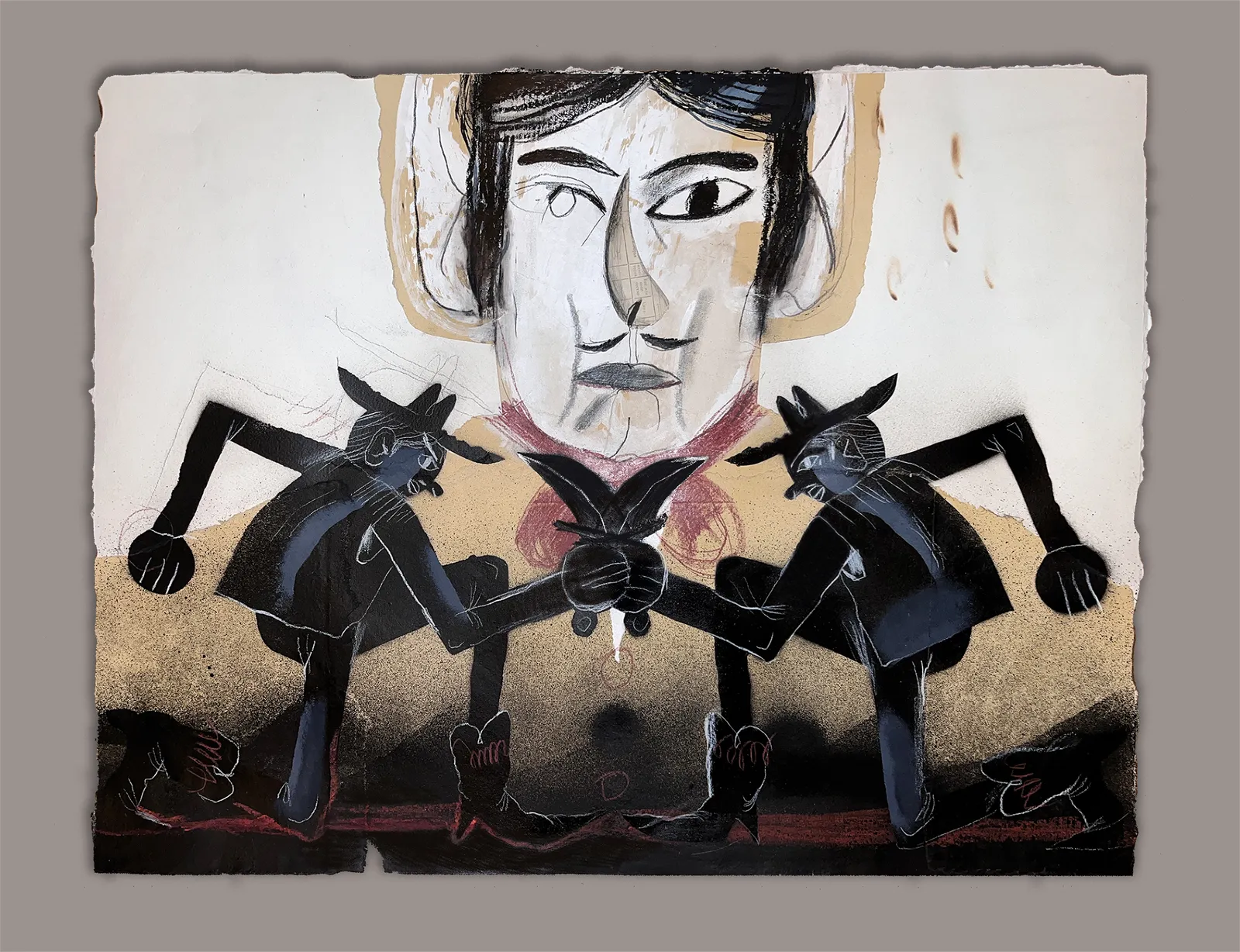 «muerte» 72x55, mixed media